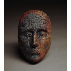 Archimedean Spiral Ceramic Mask Wall Art Of Samuel McCormick